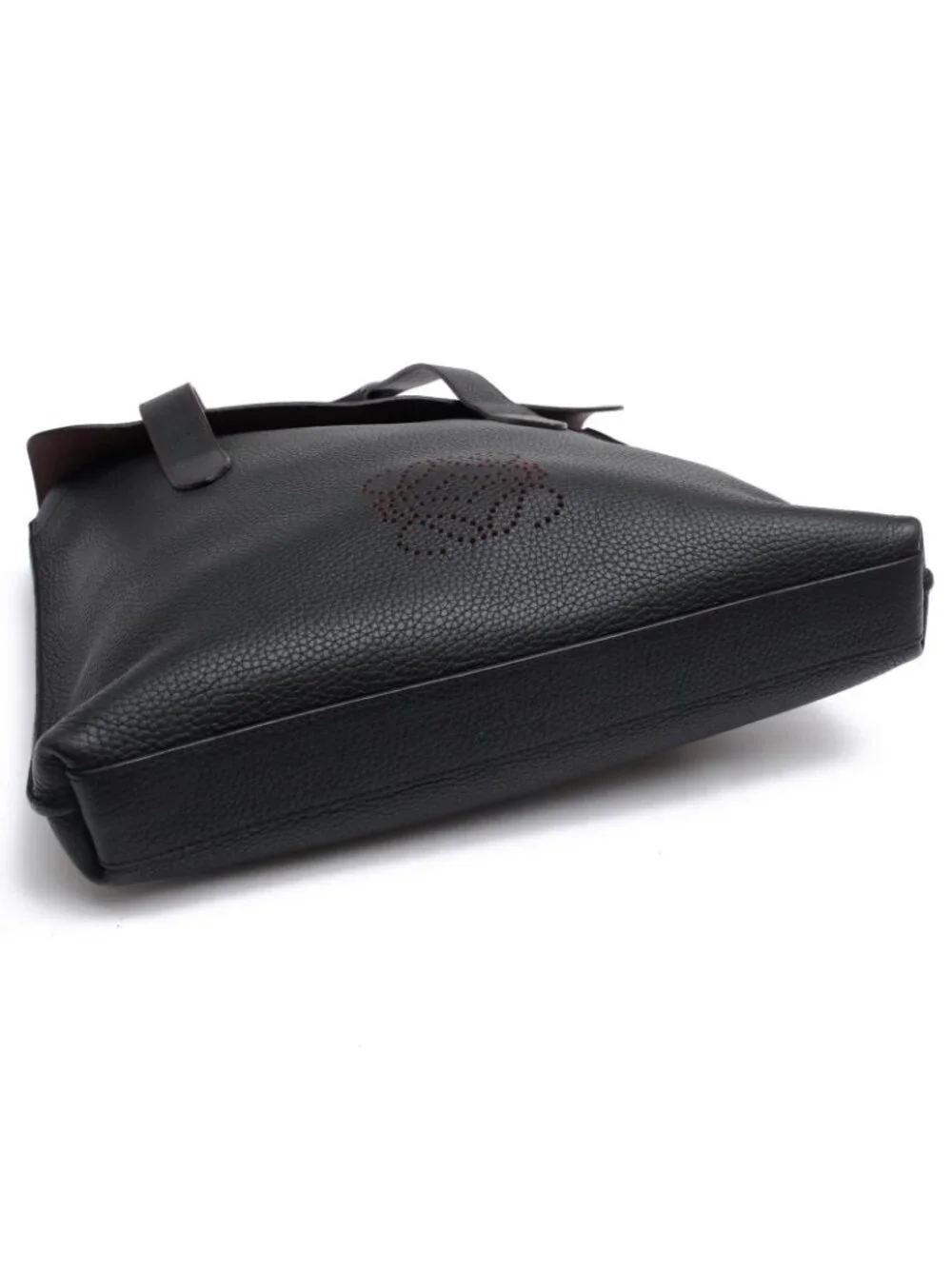 Loewe Tote Bag Leather Black Anagram Sully